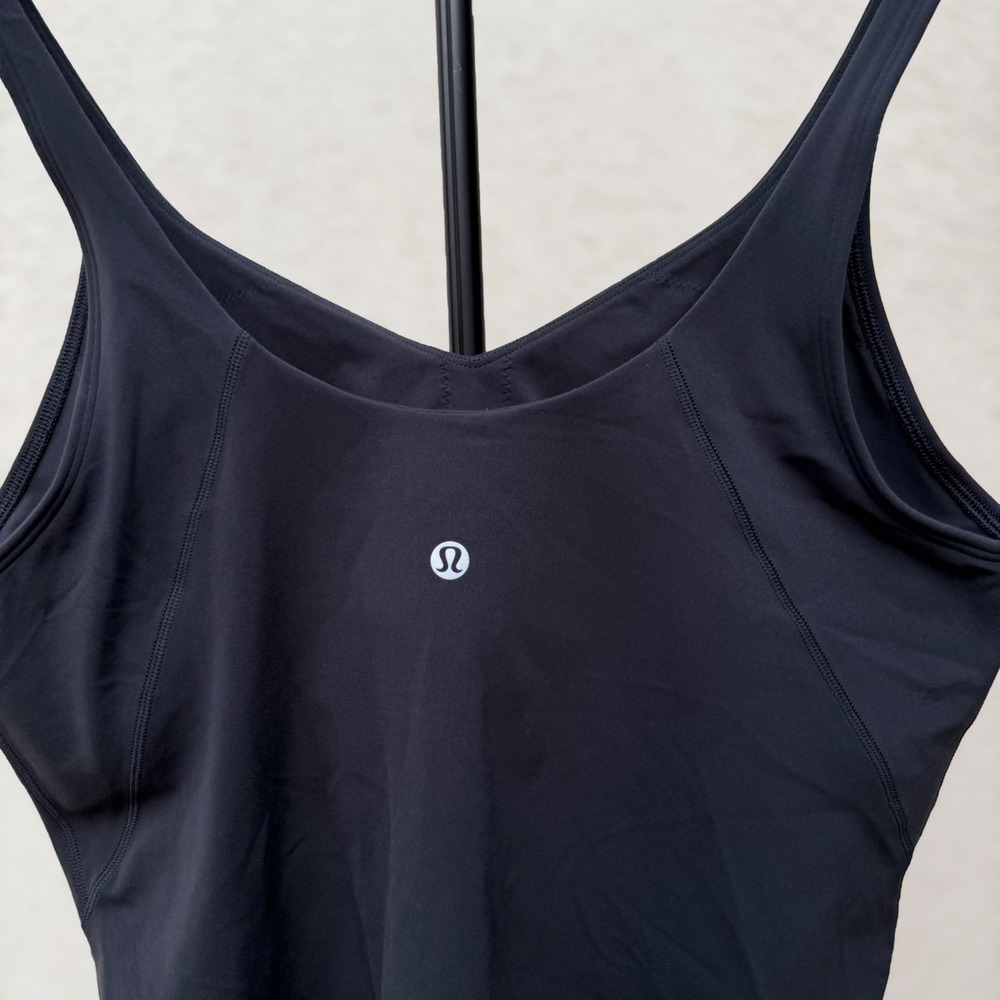 Lululemon Align Waist Length Tank Top Black Nulu Size 14 EUC - Picture 9 of 16